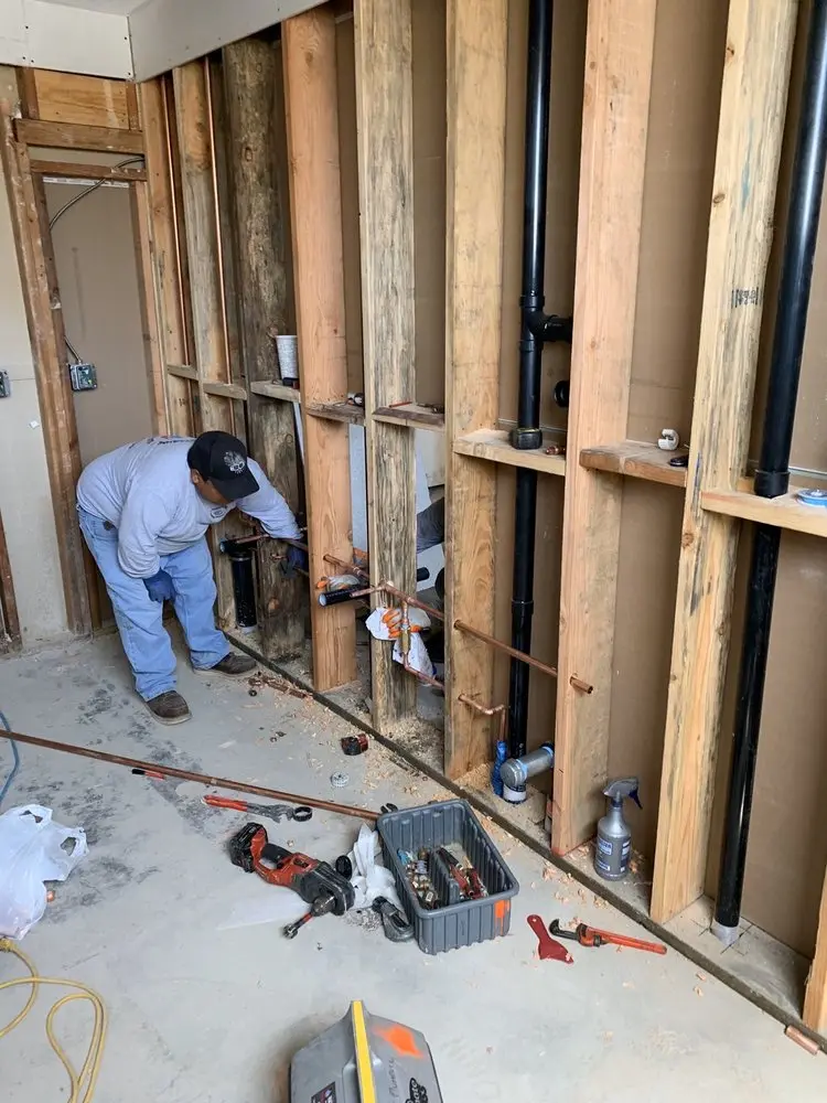 Commercial rough-in plumbing for Gas Line Repair in North Whitehall